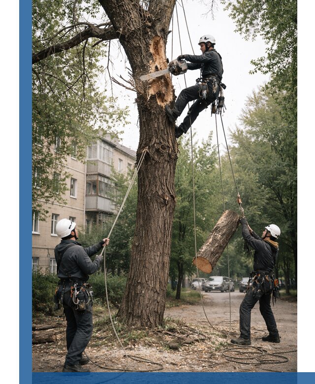 Срочное удаление аварийных деревьев в Сатке с гарантией безопасности