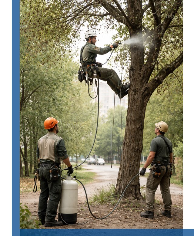 Обработка деревьев от вредителей в Сатке профессиональная защита