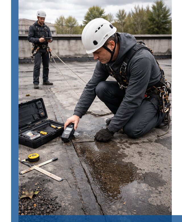 Обследование кровли на протечки и выявление дефектов в Сатке