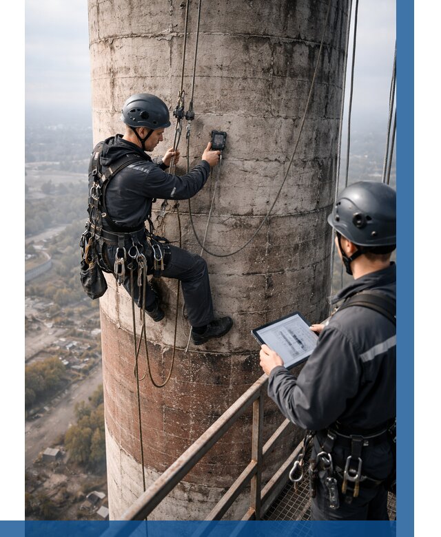 Обследование дымовой трубы в Сатке от 8275 р. | ВЫСОТНИК-Стк